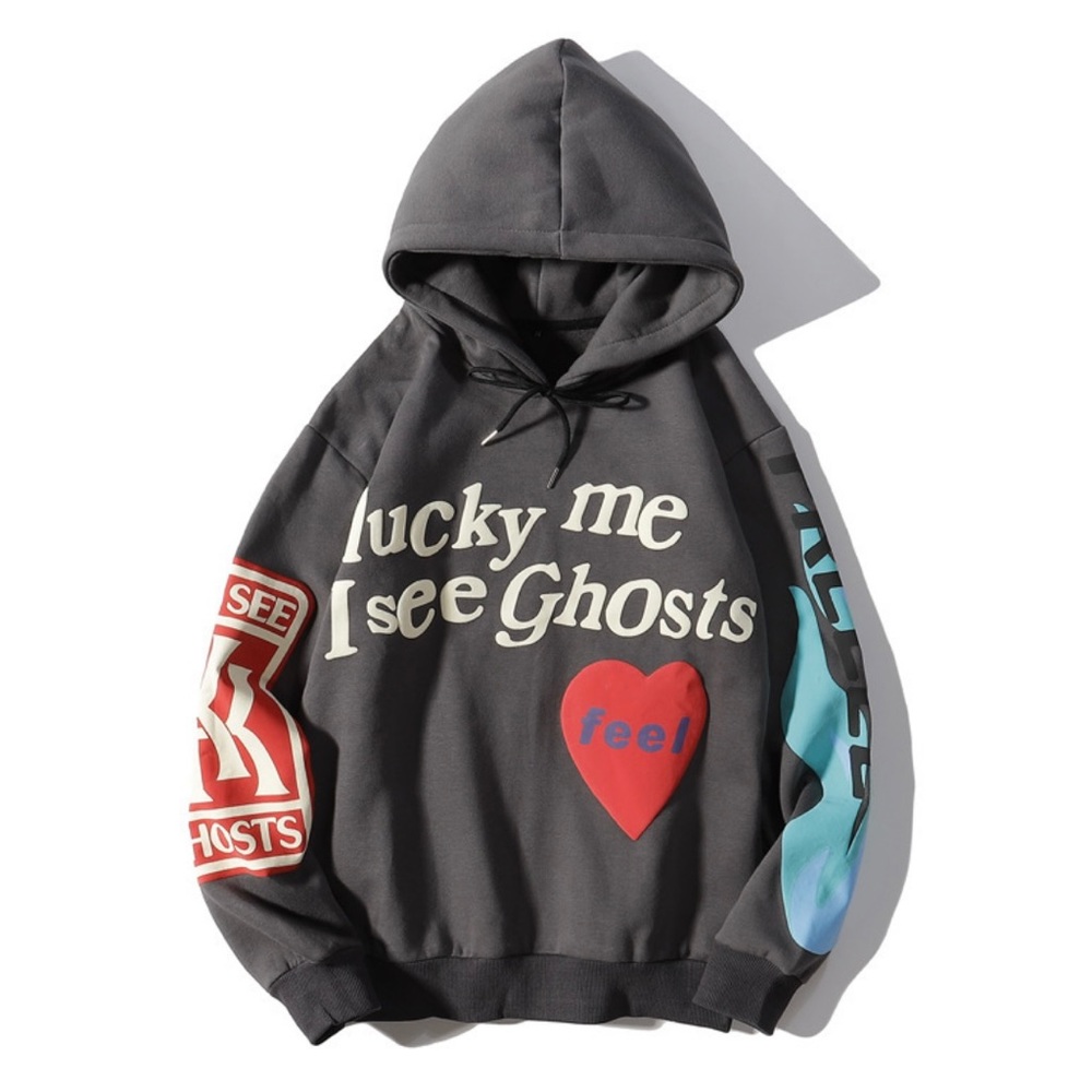 Lucky me I see ghosts hoodie XL